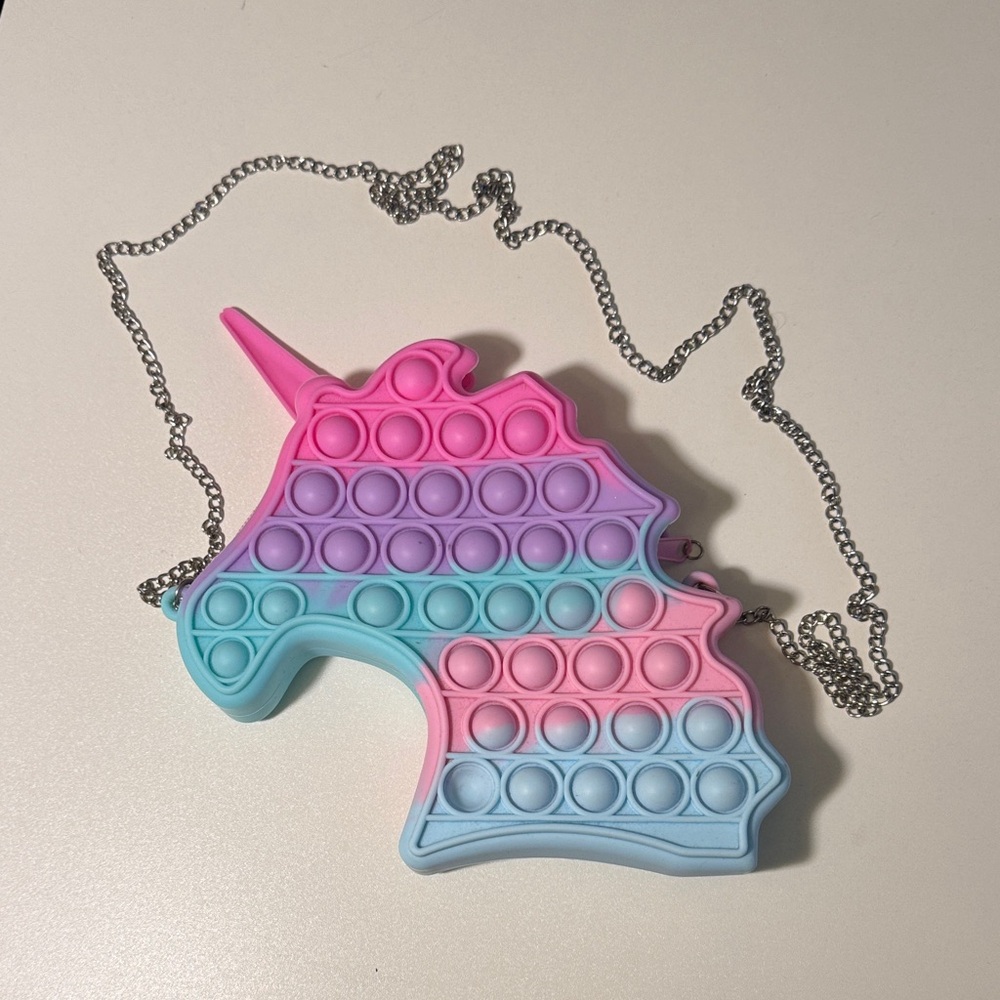 Unicorn Pop It Fidget Girls Pocketbook